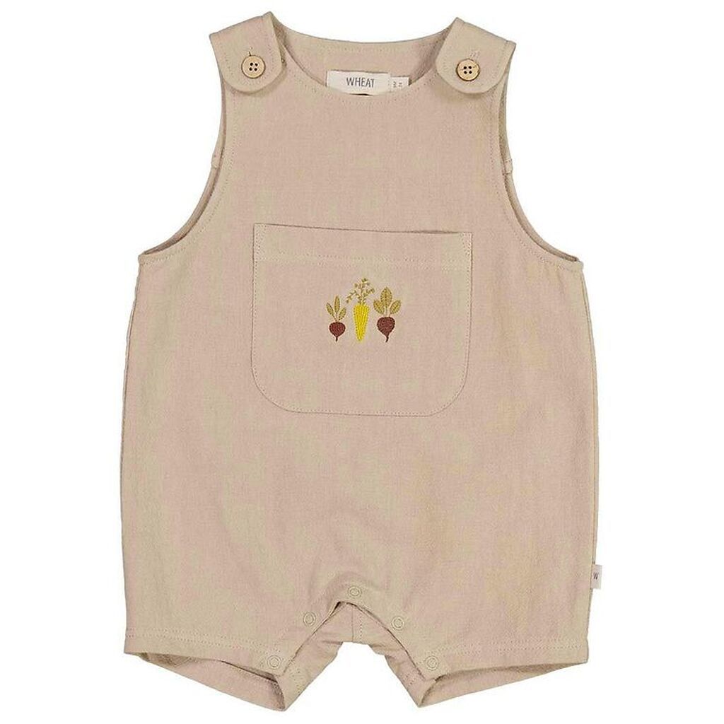 Wheat Sommerdragt - Elif Embroidery - Dark Sand m. Grøntsager