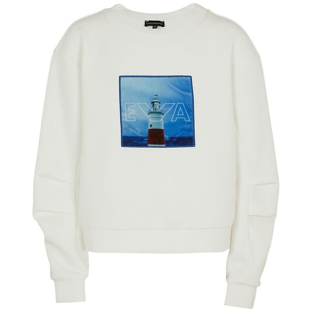 Emporio Armani Bluse - Snow White m. Print