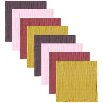 Pippi Stofbleer - Organic - 8-Pak - 65x65 cm - Chalk Pink