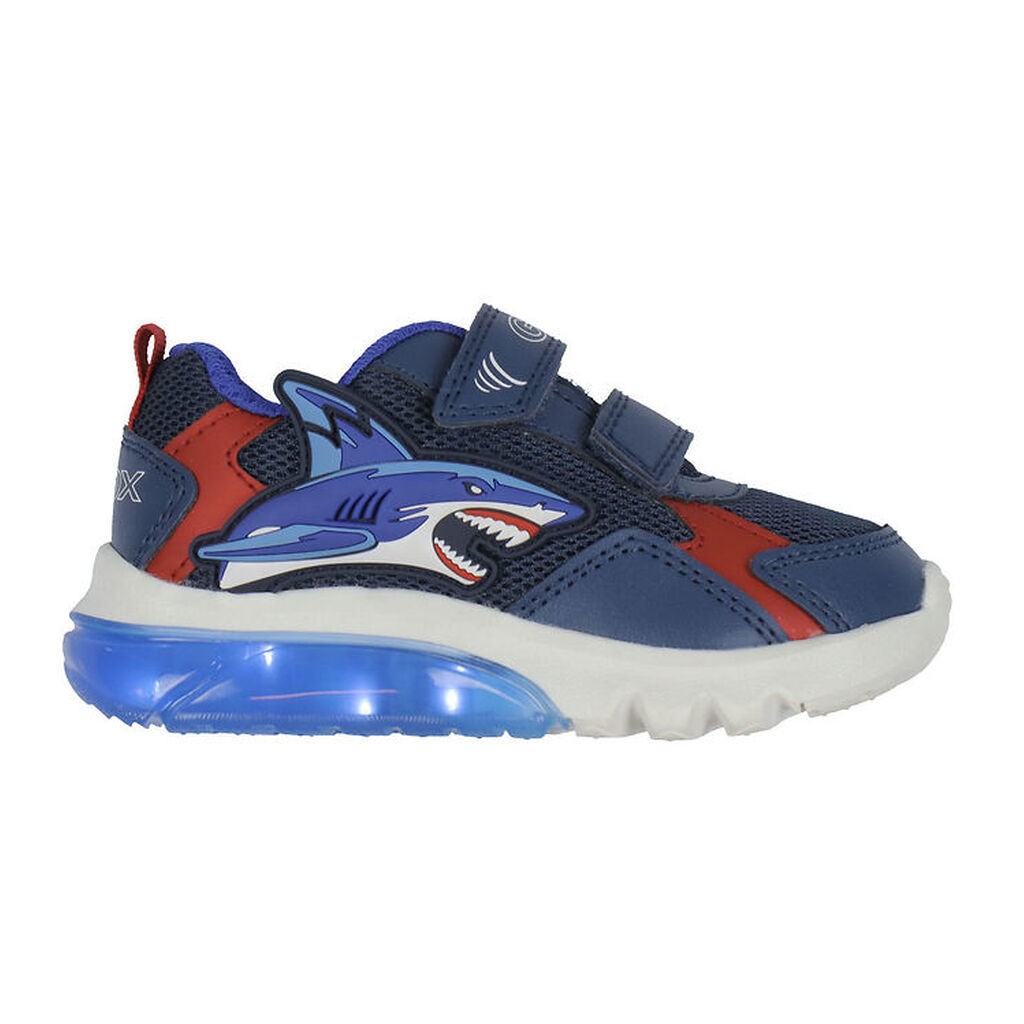 Geox Blinkesko - J Ciberdron - Navy/Rød