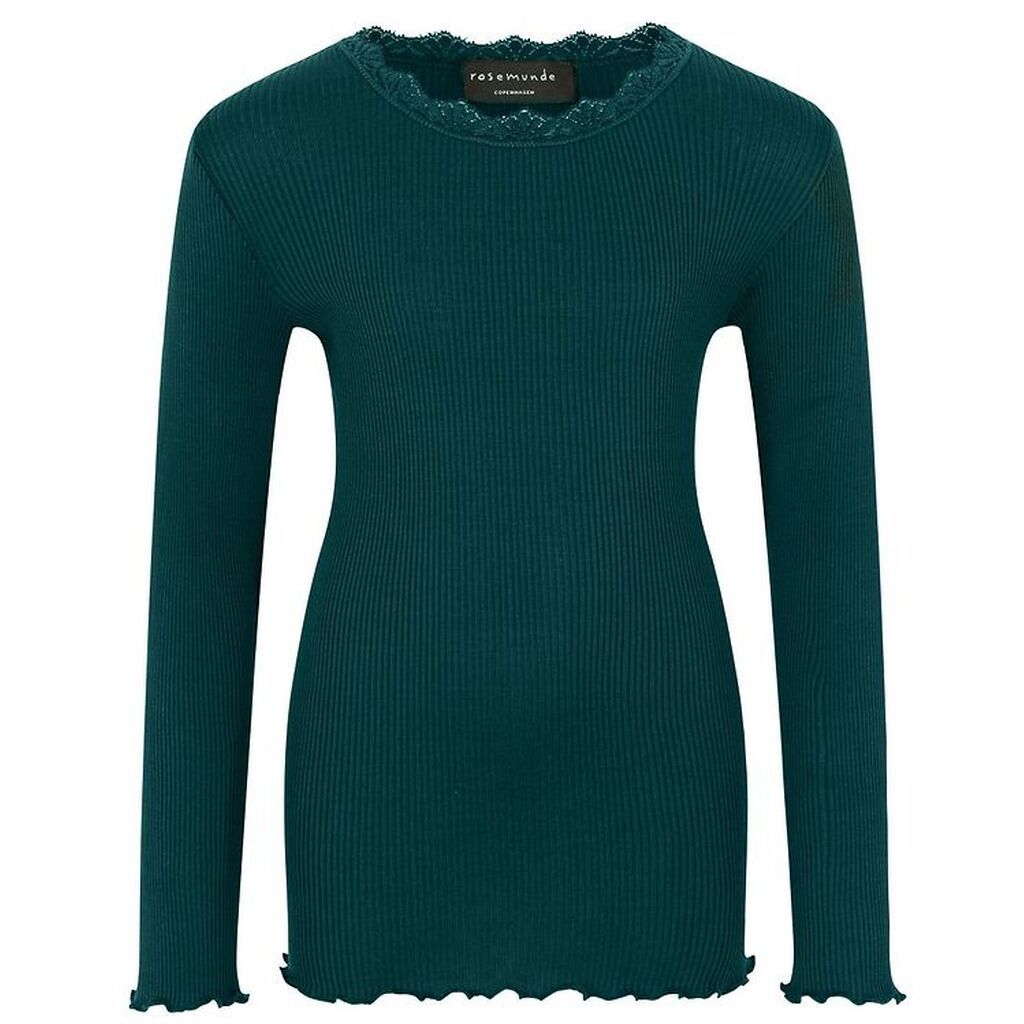 Rosemunde Bluse - Silke/Bomuld - Deep Sea
