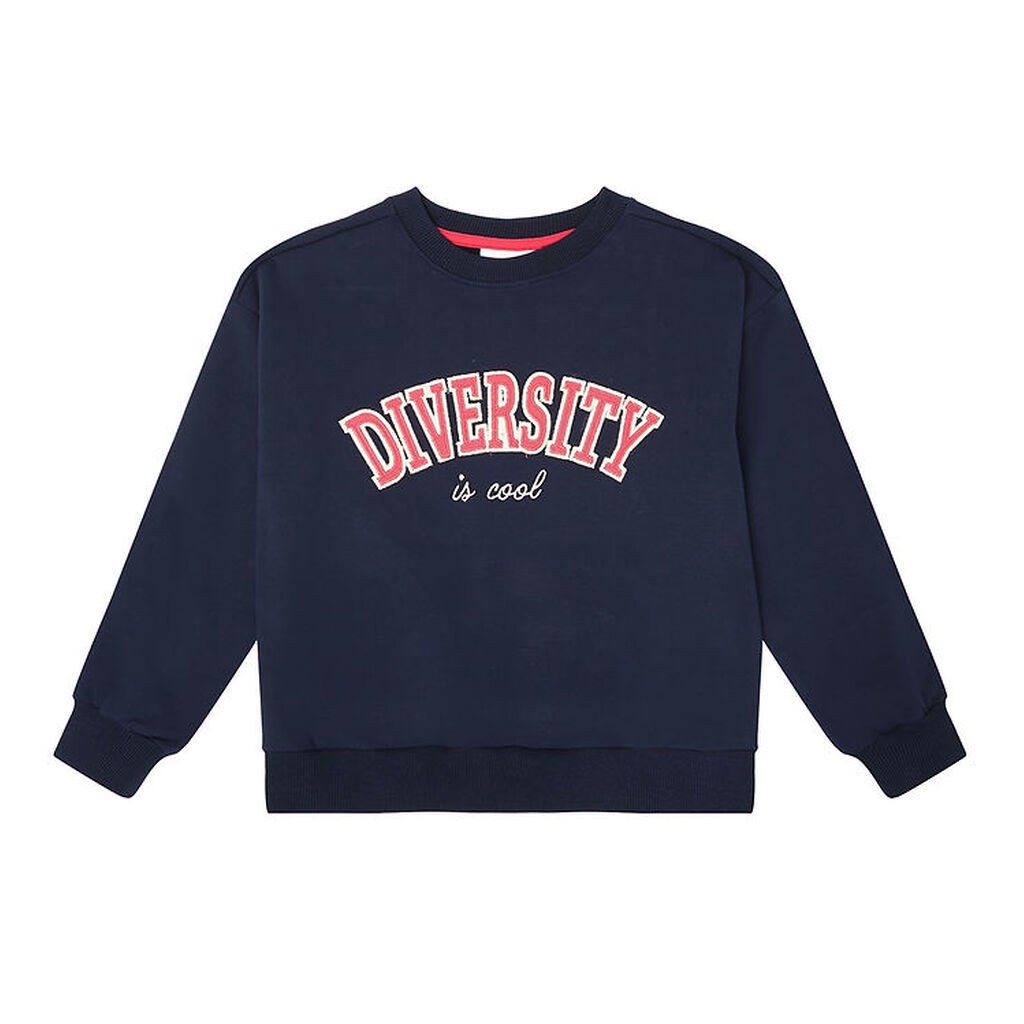 The New Sweatshirt - TnLadina - Navy Blazer m. Rød