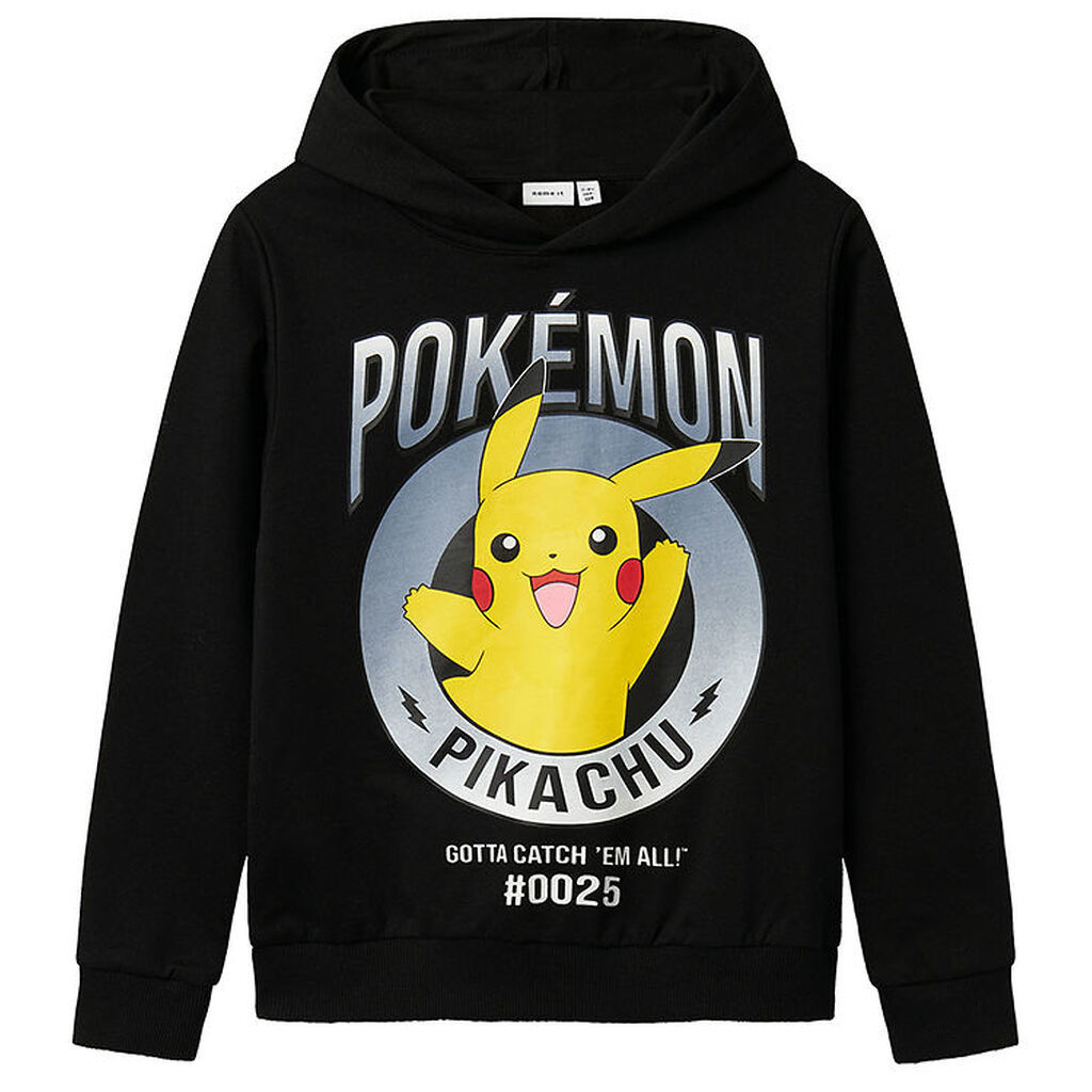 Name It Hættetrøje - NkmDu - Pokémon - Sort m. Print