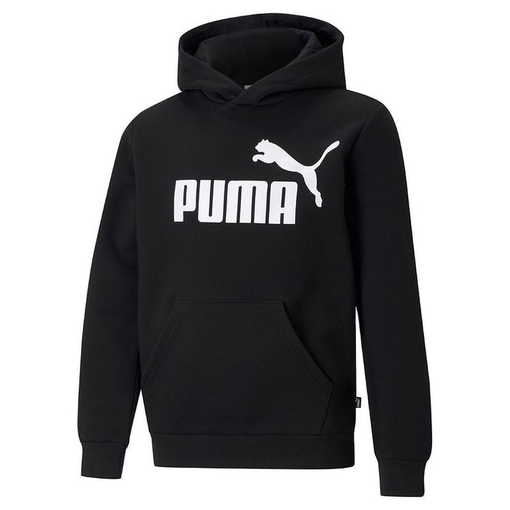 Puma Hættetrøje - Ess Big Logo - Sort m. Print