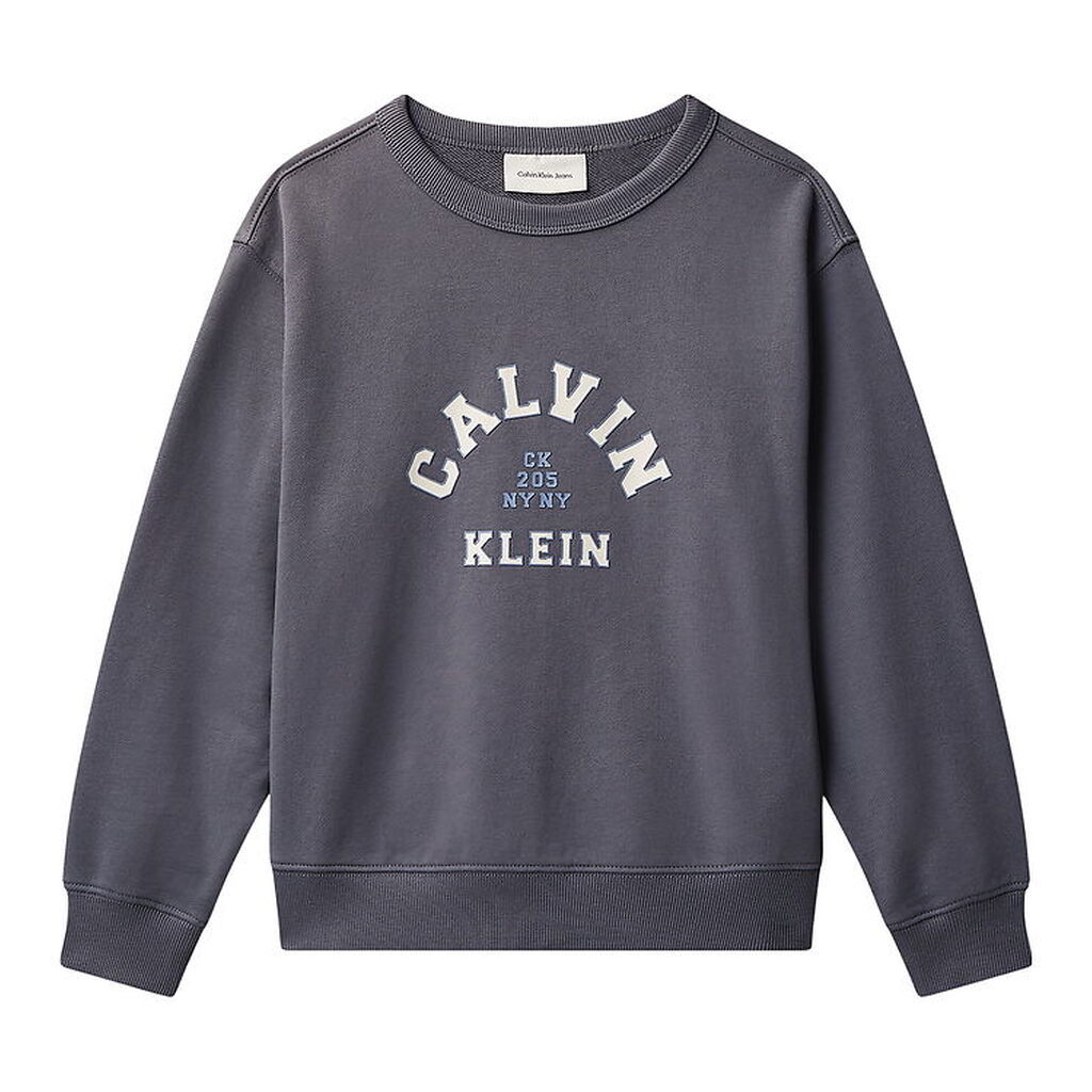 Calvin Klein Sweatshirt - Varsity - Coal Grey
