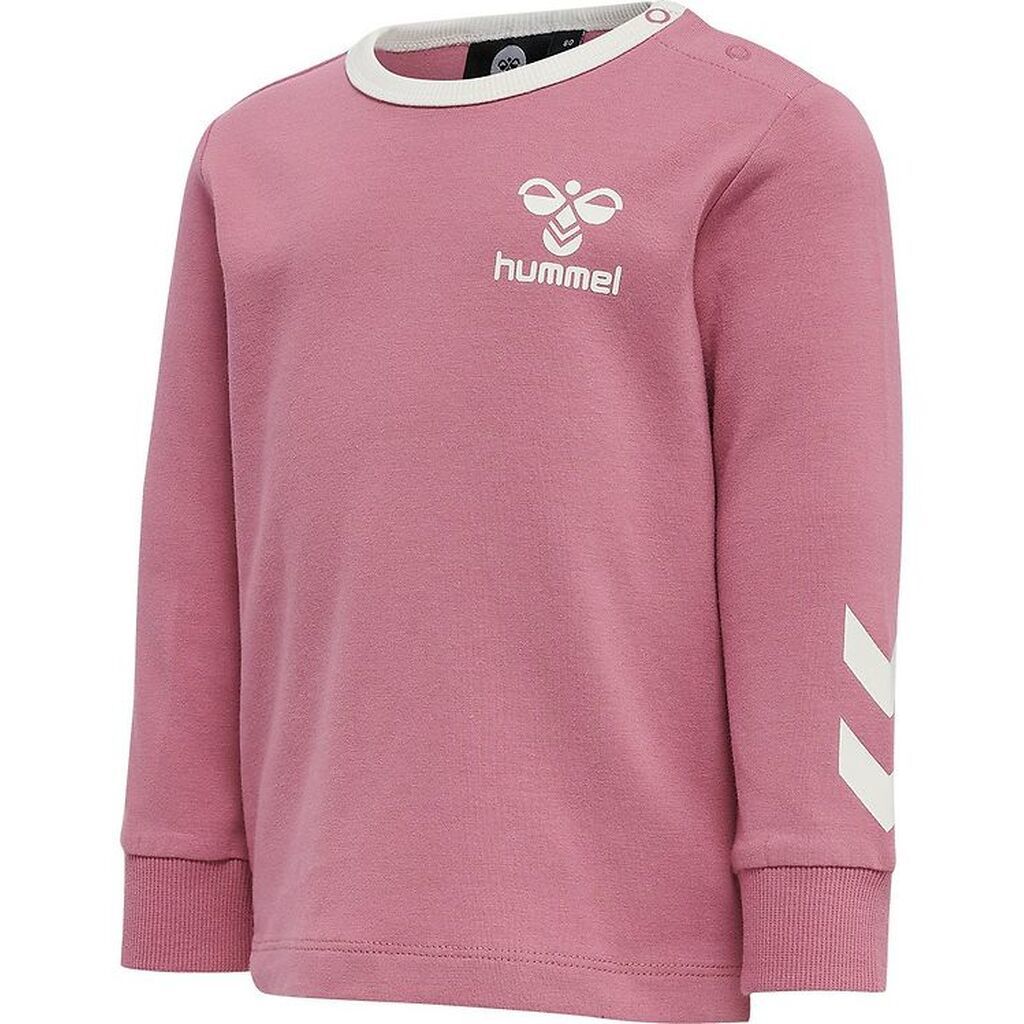 Hummel Bluse - hmlMaule - Heather Rose m. Hvid