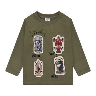 Hust and Claire Bluse - HcAnton - Turtle m. Racerbiler