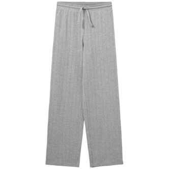 Sofie Schnoor Bukser - LovaSY - Gråmeleret m. Hulmønster