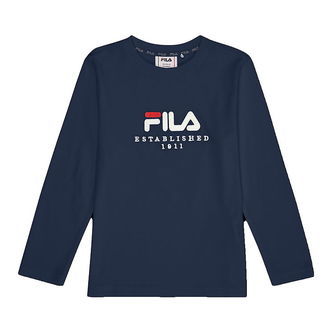 Fila Bluse - Benna - Black Iris m. Logo