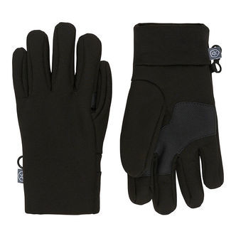 Color Kids Handsker - Softshell - Sort