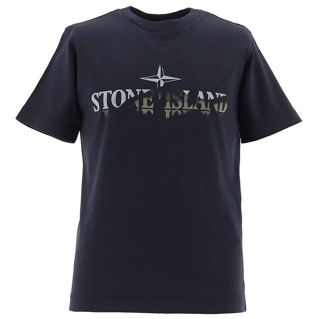 Stone Island T-shirt - Navy Blue m. Print