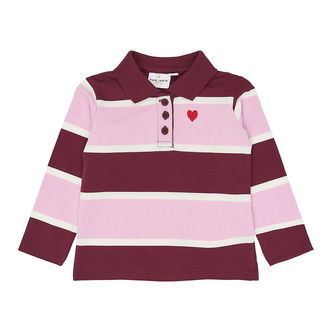 The New Siblings Polo - TnstVidalia - Burgundy Striped