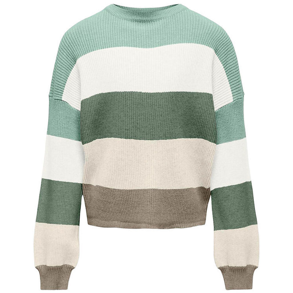 Kids only Bluse - Strik - Noos - KogSandy - Silt Green/Cloud Dan