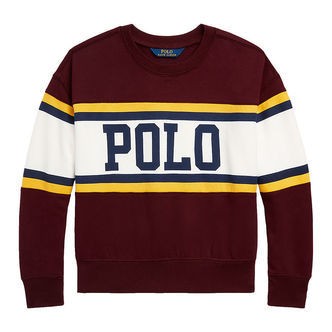 Polo Ralph Lauren Sweatshirt - Cheer Bubble - Bordeaux m. Hvid