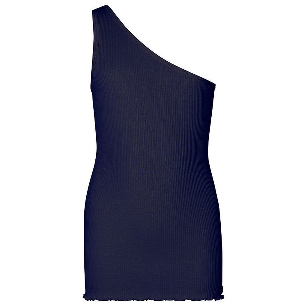 Rosemunde Top - Rib - One Shoulder - Navy