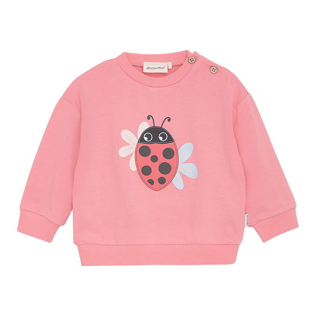 Minymo Sweatshirt - Viskose/Bomuld - Strawberry Pink