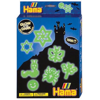 Hama Midi Gaveæske - 1500 stk - Glow in the Dark