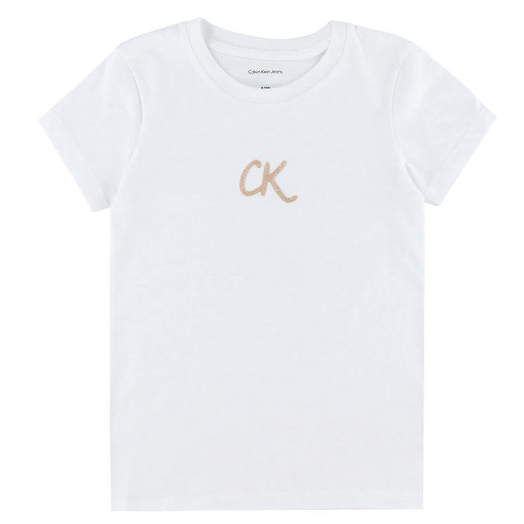 Calvin Klein T-shirt - Glitter - Bright White