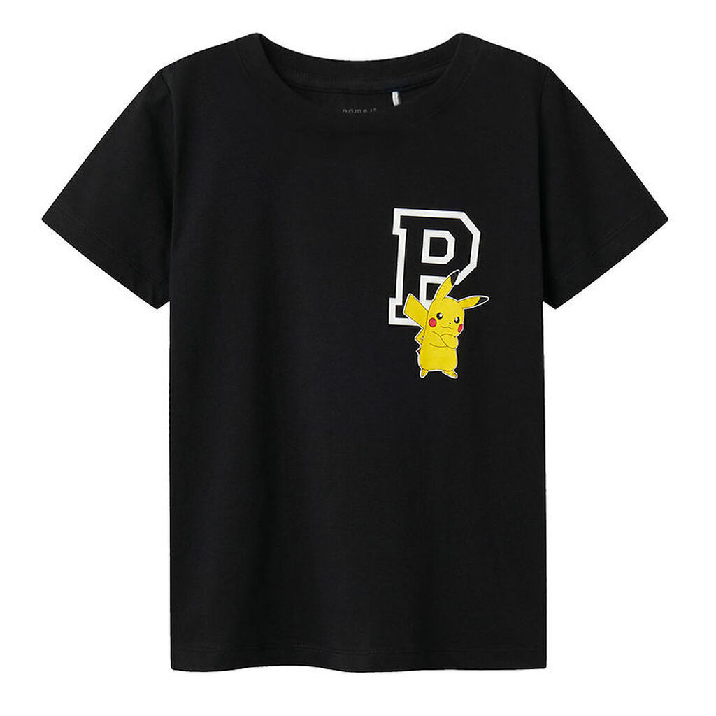 Name It T-shirt - Noos - NkmDex Pokemon - Sort m. Pikachu