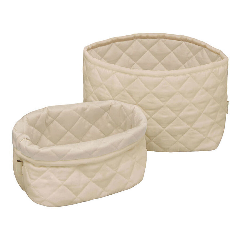 Cam Cam Opbevaringskurve - 2-pak - 22x15/24x17 cm - Praline