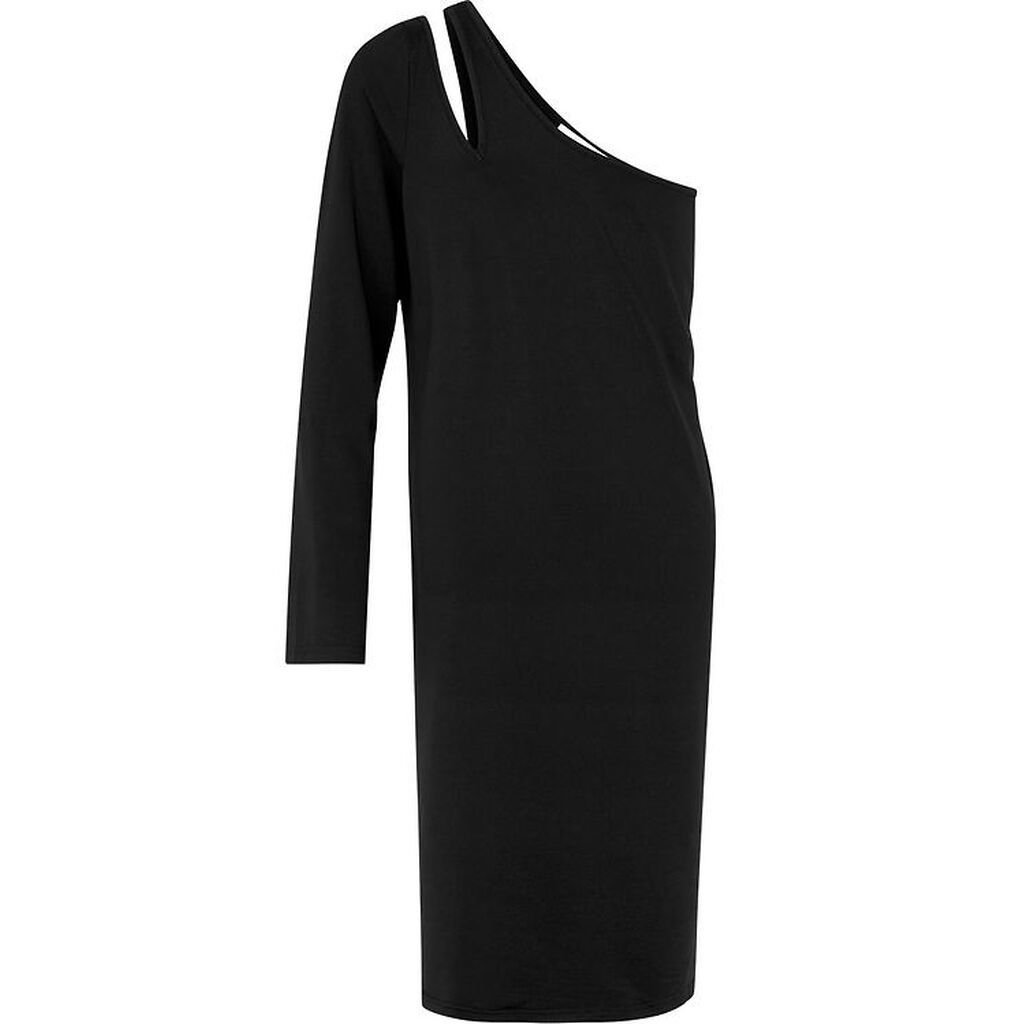 Rosemunde Kjole - One Shoulder - Sort
