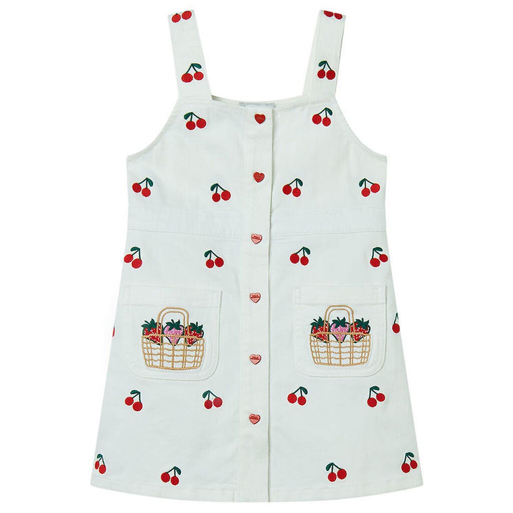 Stella McCartney Kids Kjole - Avorio/Embroidery