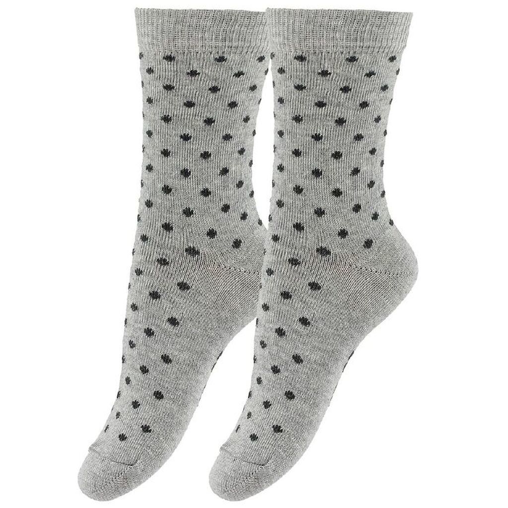 Fuzzies Strømper - 2-Pak - Grå m. Prikker