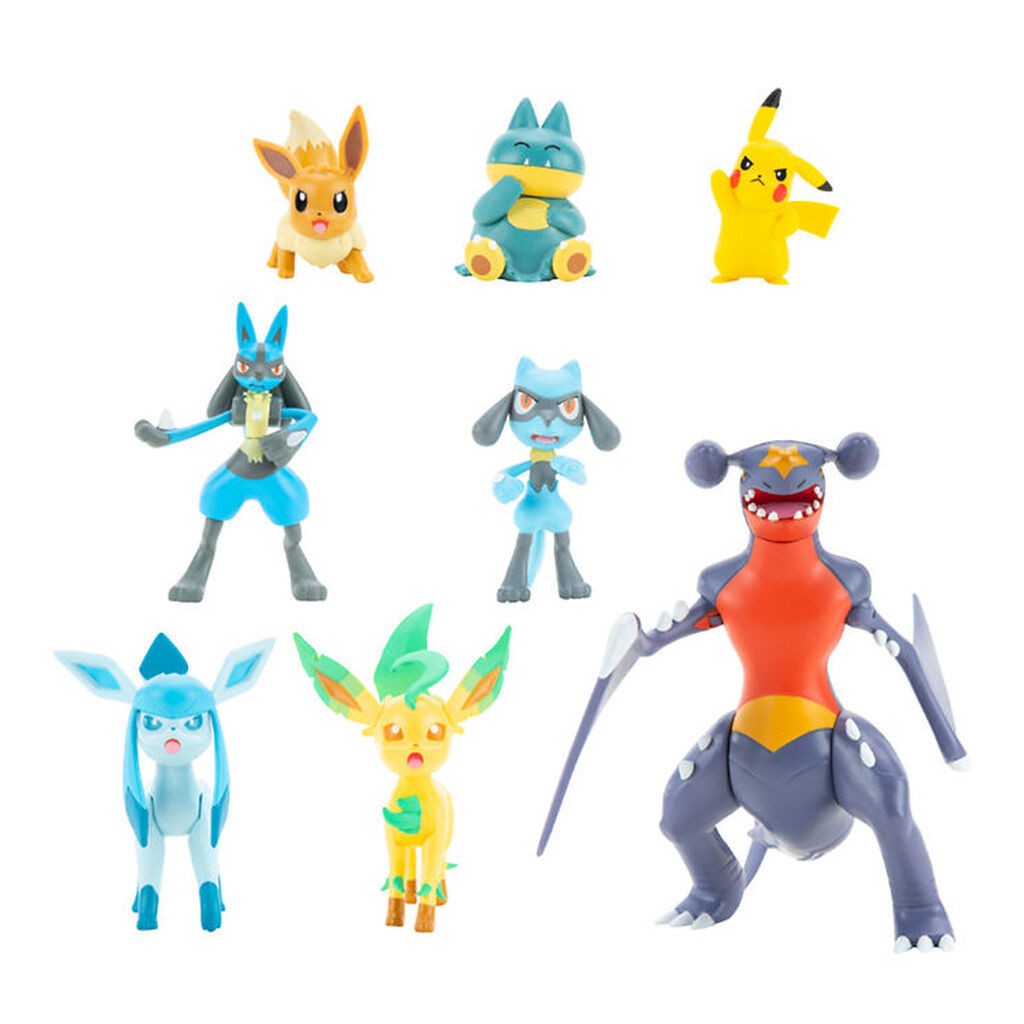 Pokémon Figurer - 8-pak - Battle Figure - Pikachu/Lucari