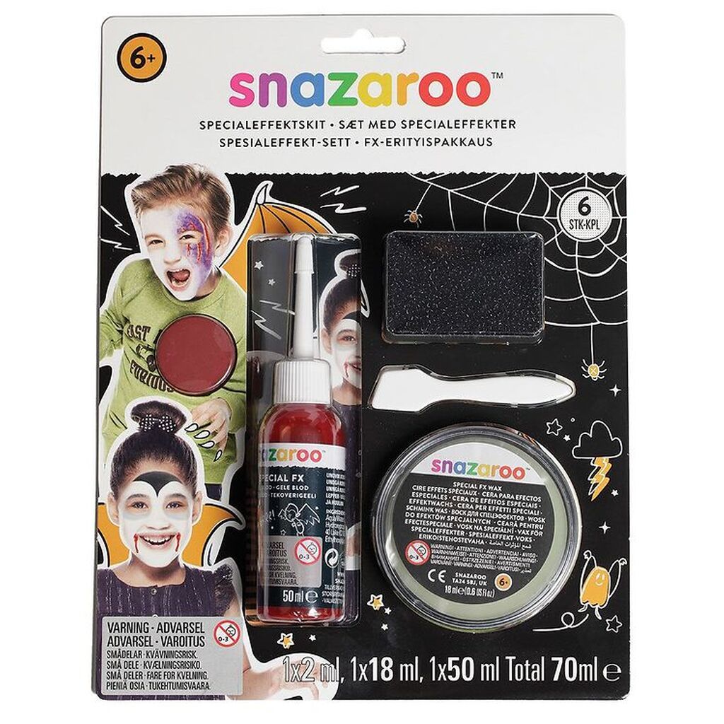 Snazaroo Sæt - 6 Dele - Special Effekter
