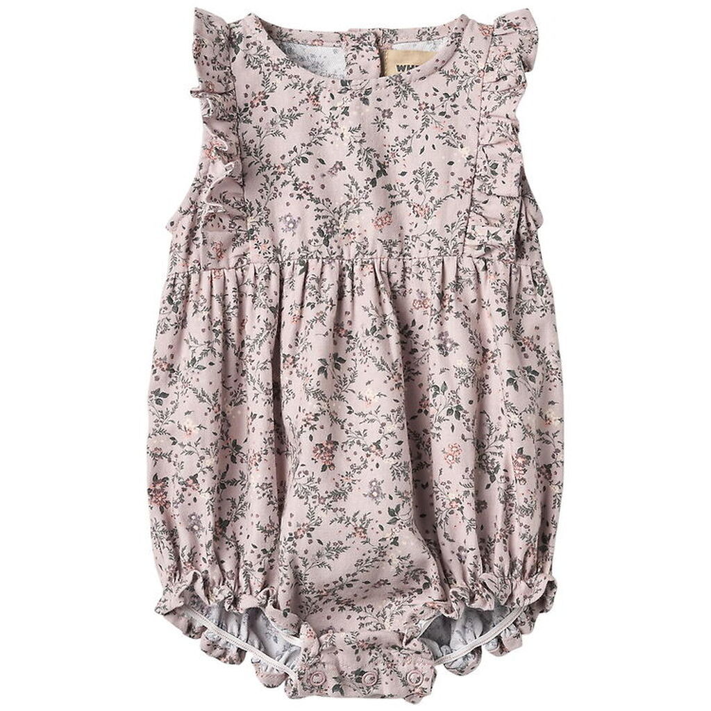 Wheat Sommerdragt - Emmaline - Lilac Checked Flowers