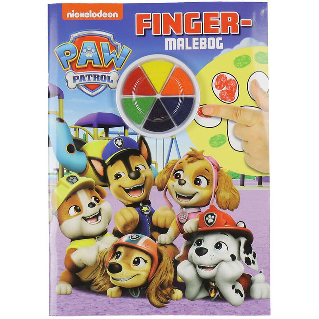 Alvida Bog - Fingermalebog m. Paw Patrol - Dansk