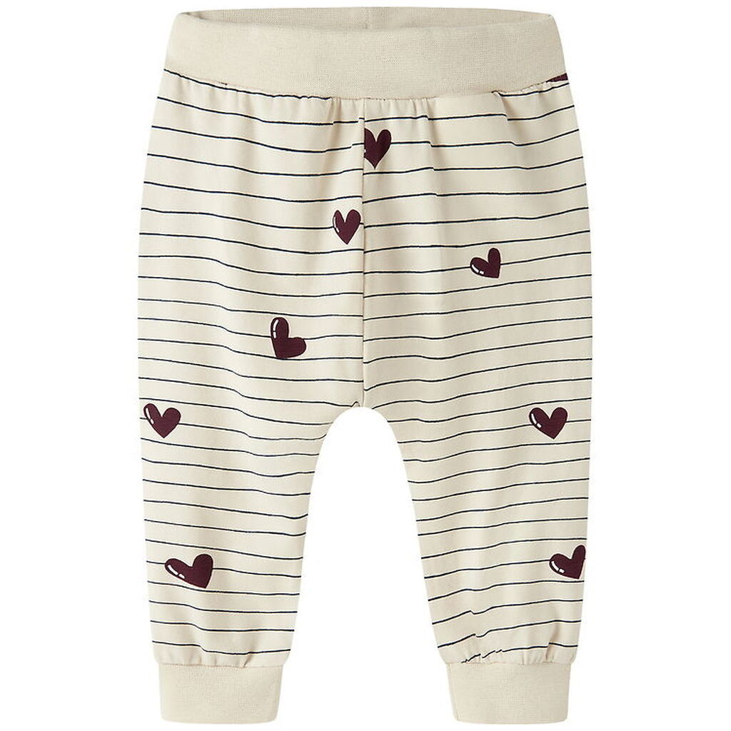 Name It Bukser - NbfVandora - Summer Sand/Stripes And Hearts