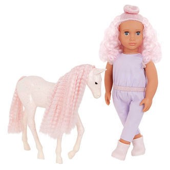 Our Generation Dukke - 46 cm - Elara m. Føl