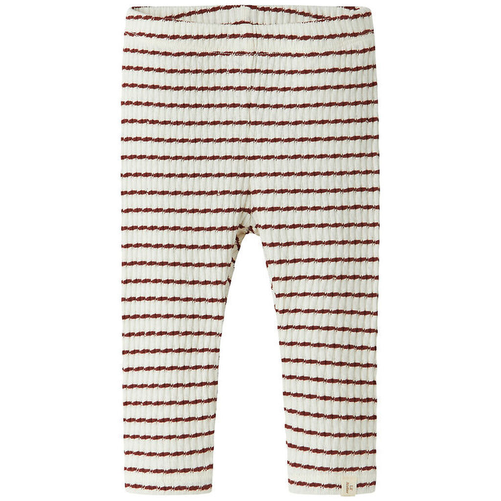 Lil' Atelier Leggings - Rib - NbfOsophia - Hot Chocolate
