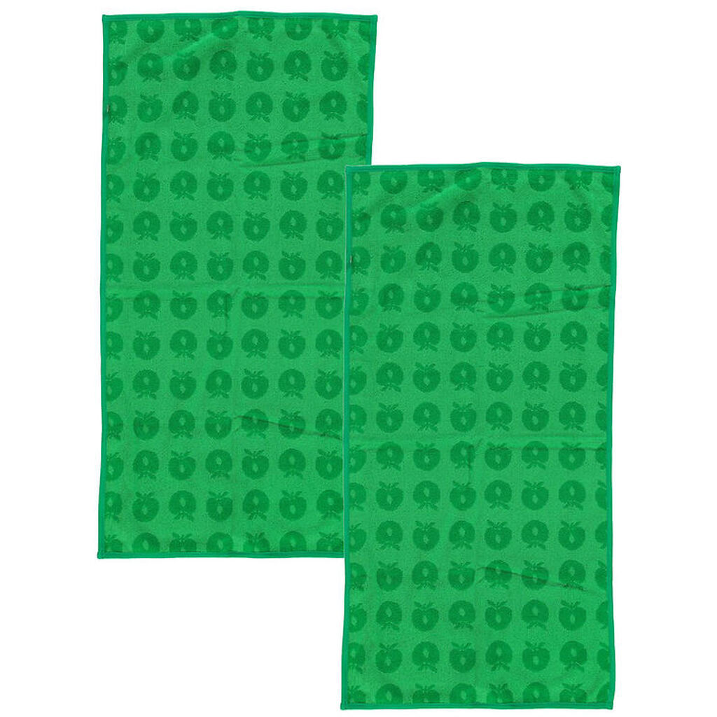 Småfolk Håndklæde - 2-pak - 50x100 - Apple Green