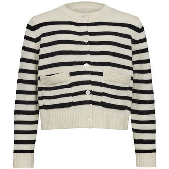 Sofie Schnoor Cardigan - Strik - Off White m. Striber