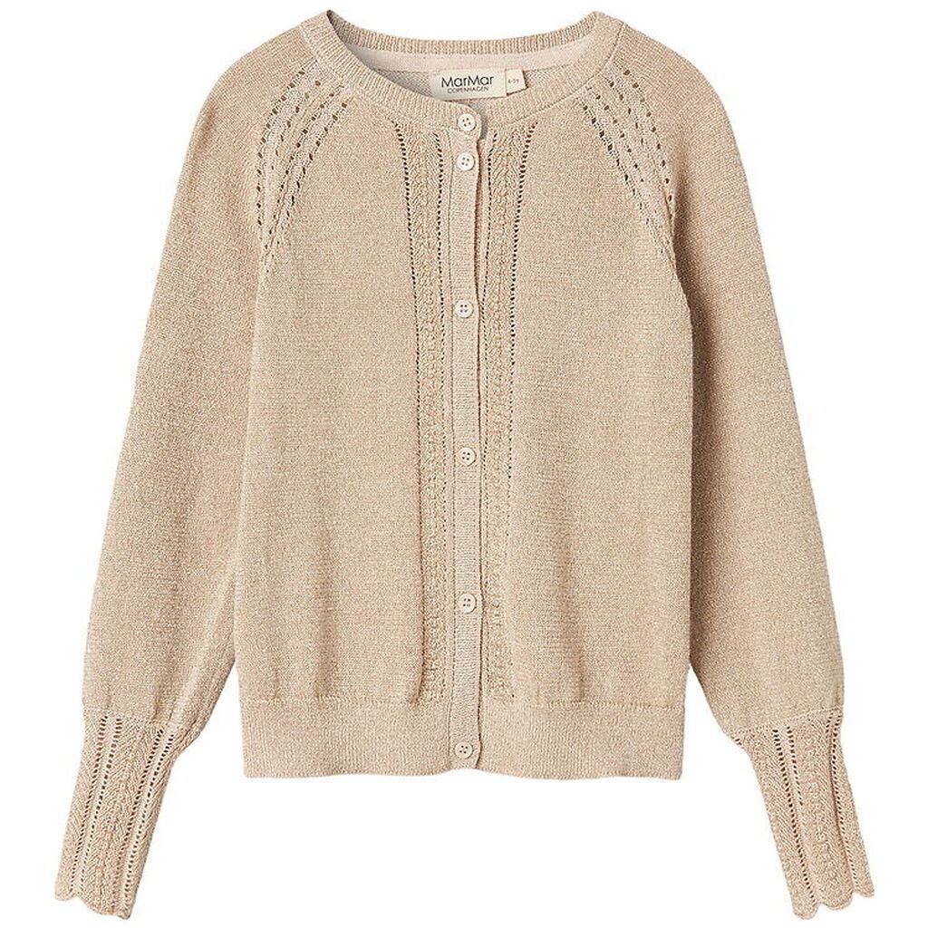 MarMar Cardigan - Strik - Tillie - Gold Glitter