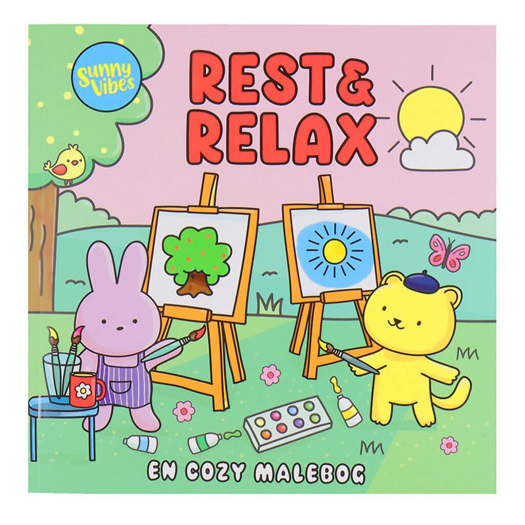 Forlaget Tukan Malebog - Cozy Time - Sunny Vibes: Rest & Relax
