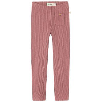 Lil' Atelier Leggings - Rib - NmfRaja - Nostalgia Rose