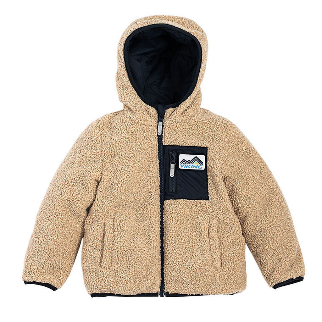 Viking Fleecejakke - Vendbar - Playtime - Navy/Beige