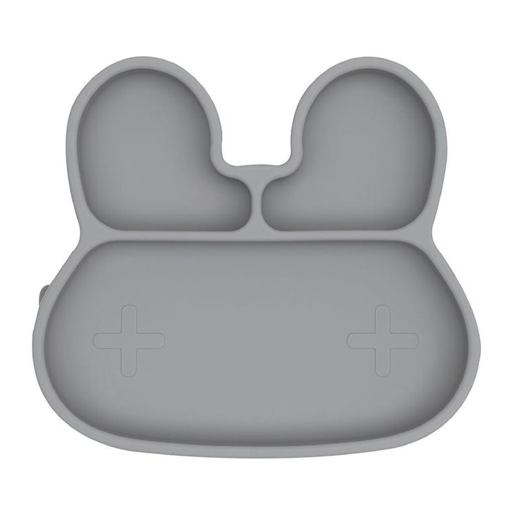 We Might Be Tiny Tallerken - Silikone - 3 Rum - Kanin - Grå