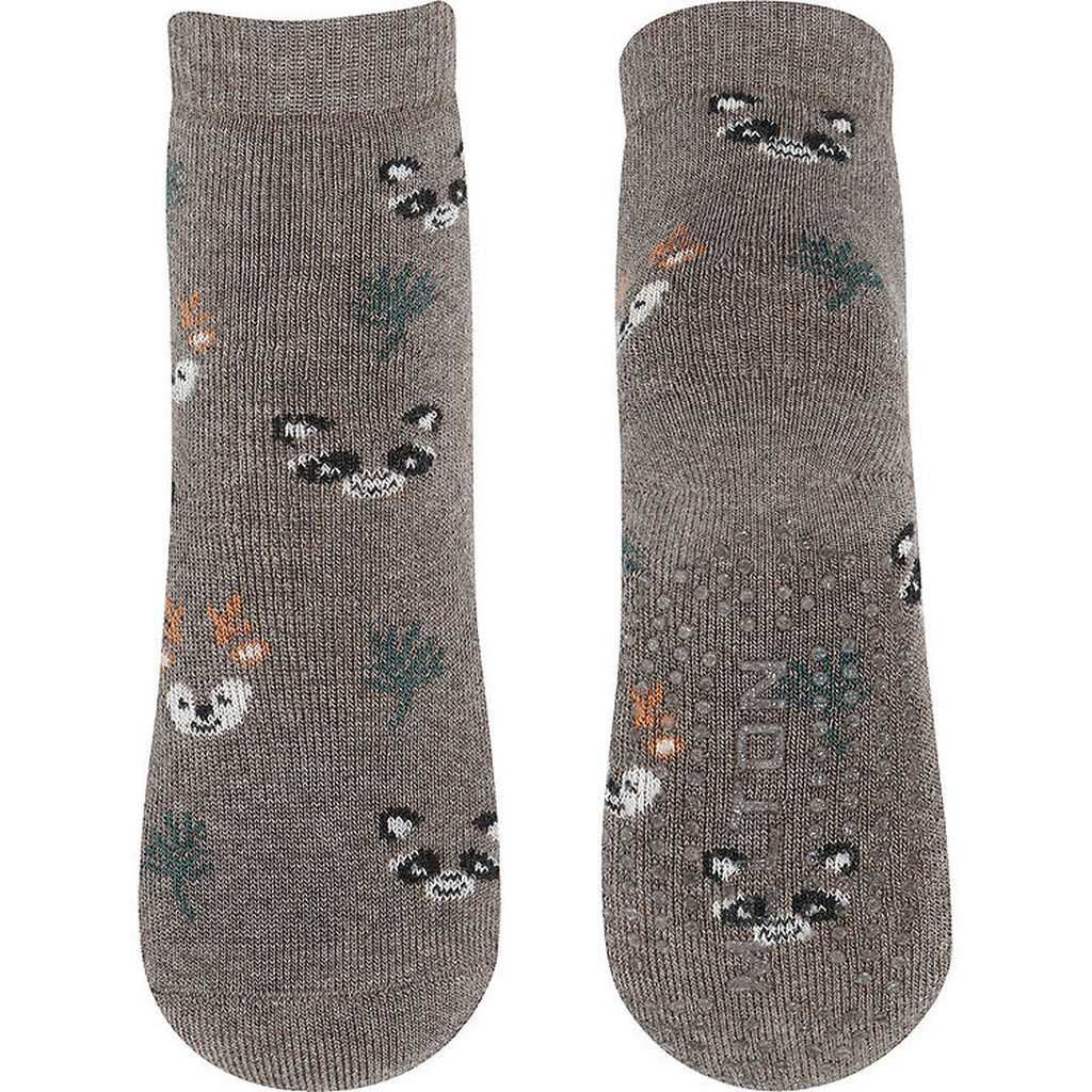 Melton Strømper m. Antiskrid - Forest - Denver Melange