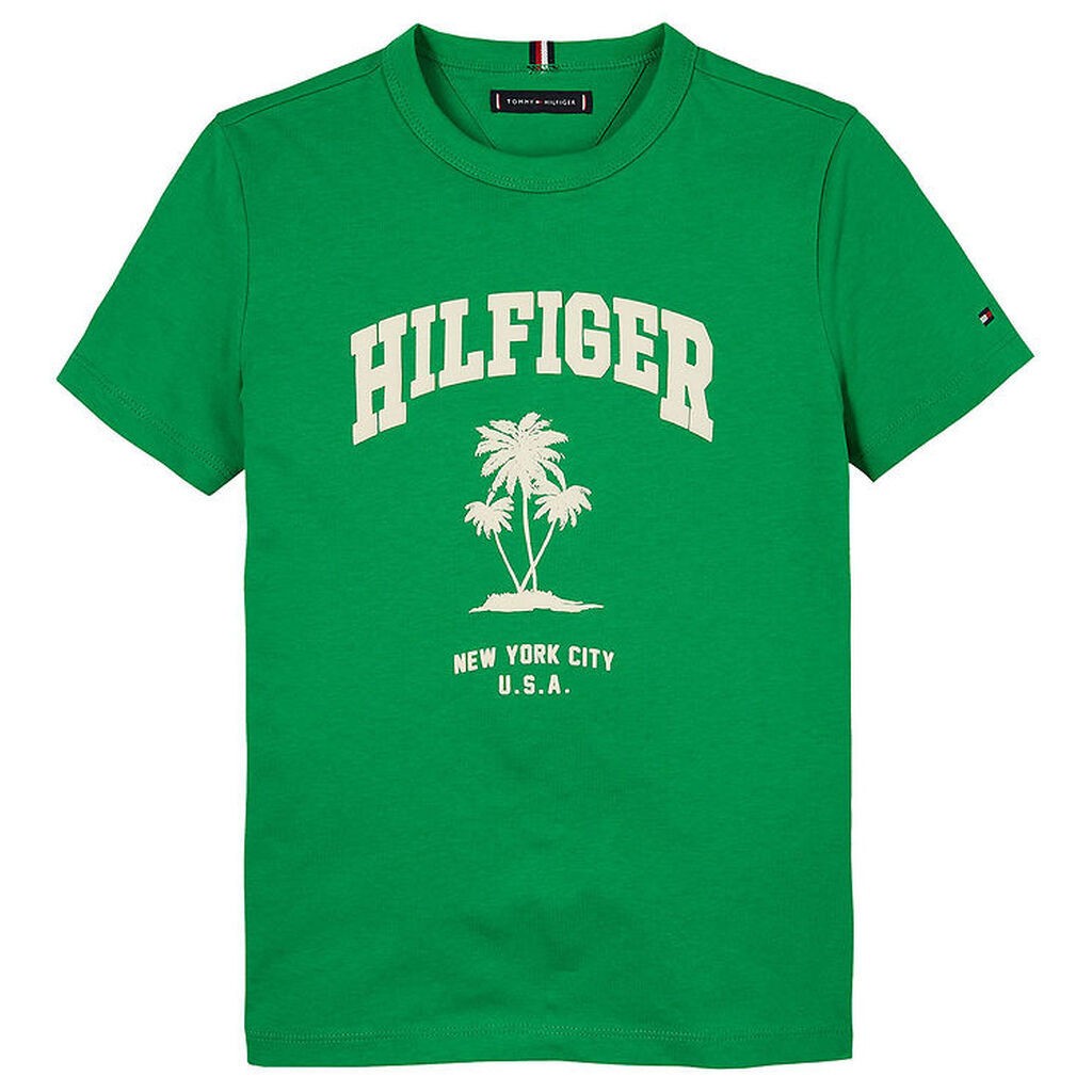 Tommy Hilfiger T-shirt - Palm Print - Radiant Green