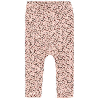 Hust and Claire Leggings - HCLaerke - Rugby Tan m. Blomster