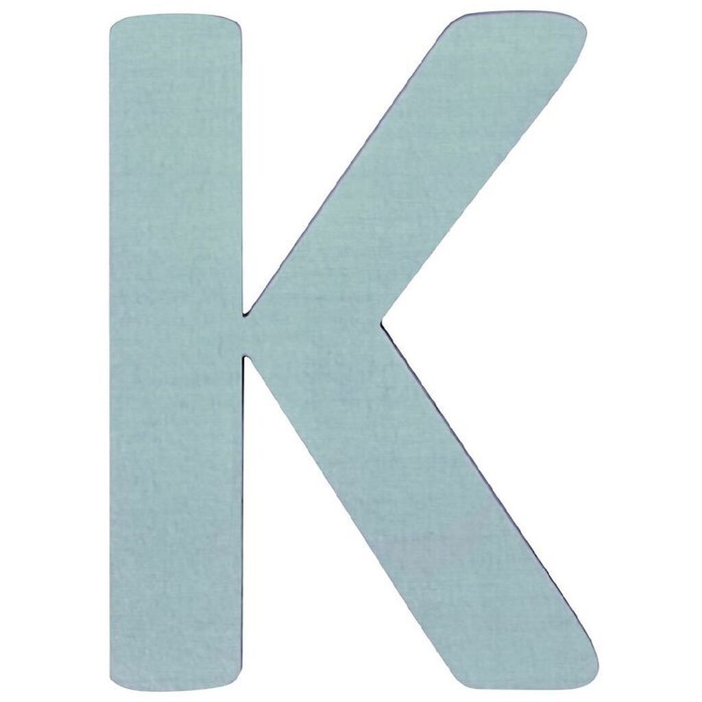 Sebra Træbogstaver - K - Pastel Dreng