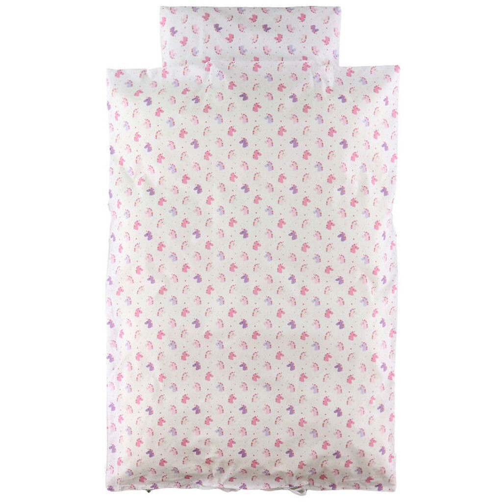 Nørgaard Madsens Sengetøj - Junior - Hvid m. Enhjørning Hoved