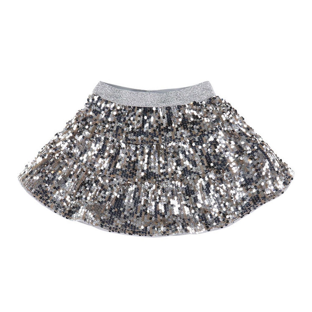 Name It Nederdel - NkfRiscing - Silver m. Palietter