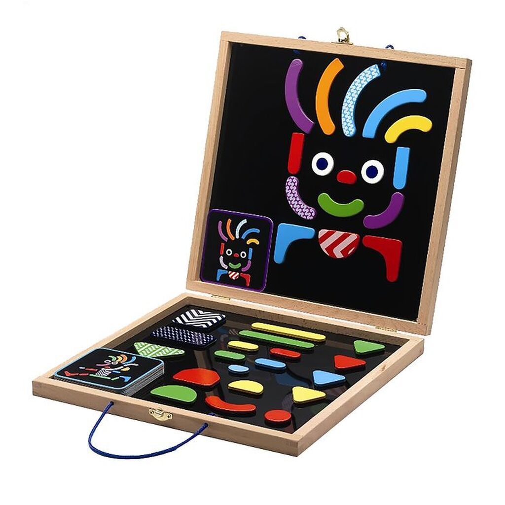 Djeco Magneter m. Kuffert - Geo Bonhomme