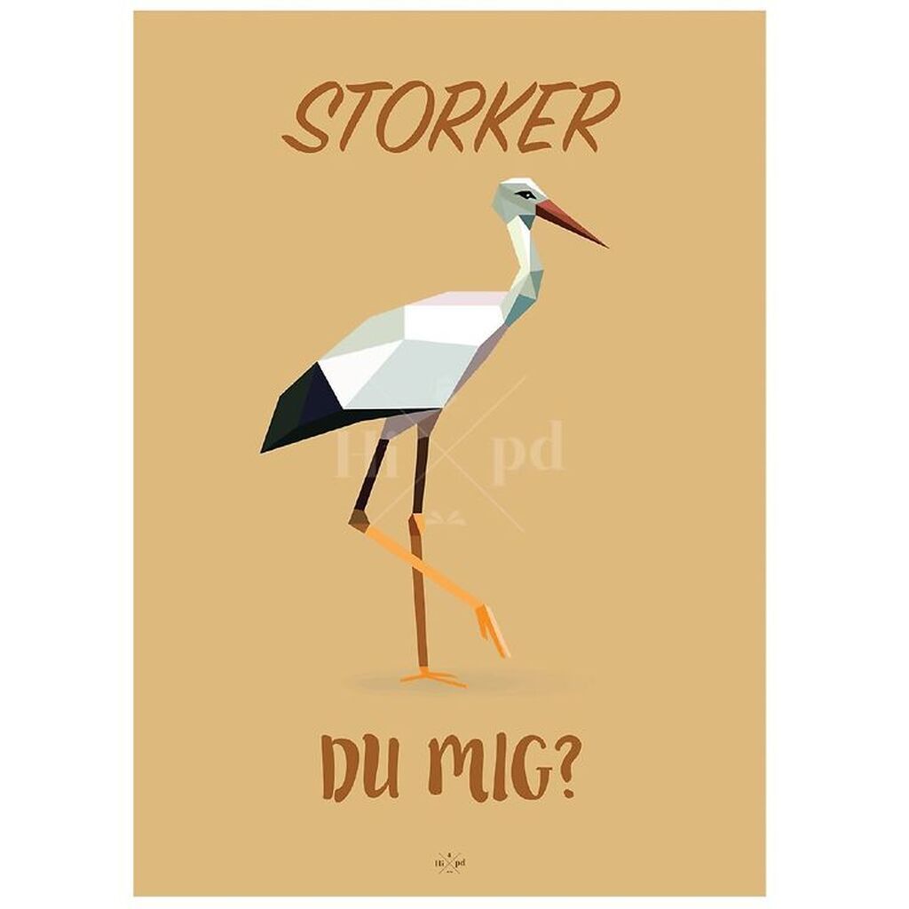 Hipd Plakat - A4 - Stork