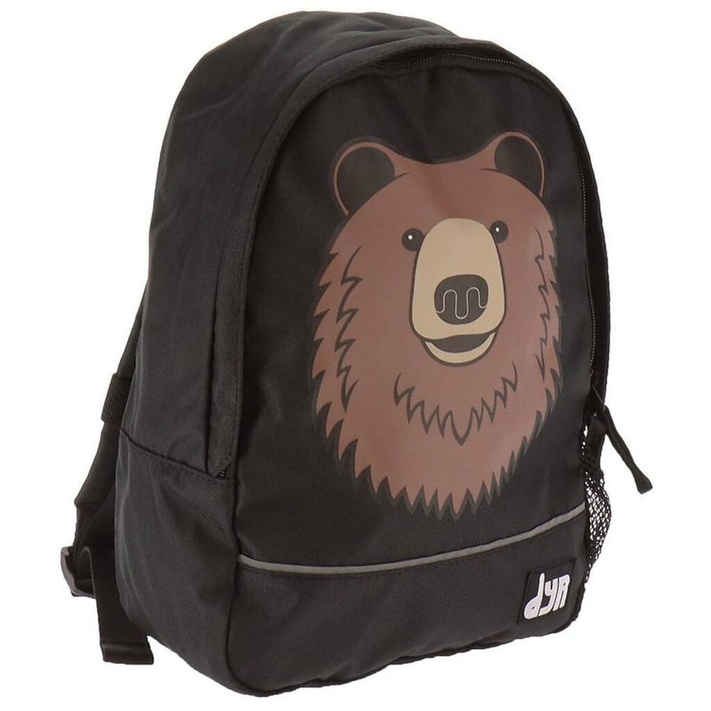 DYR-Cph Børnehavetaske - Black Brown m. Bjørn